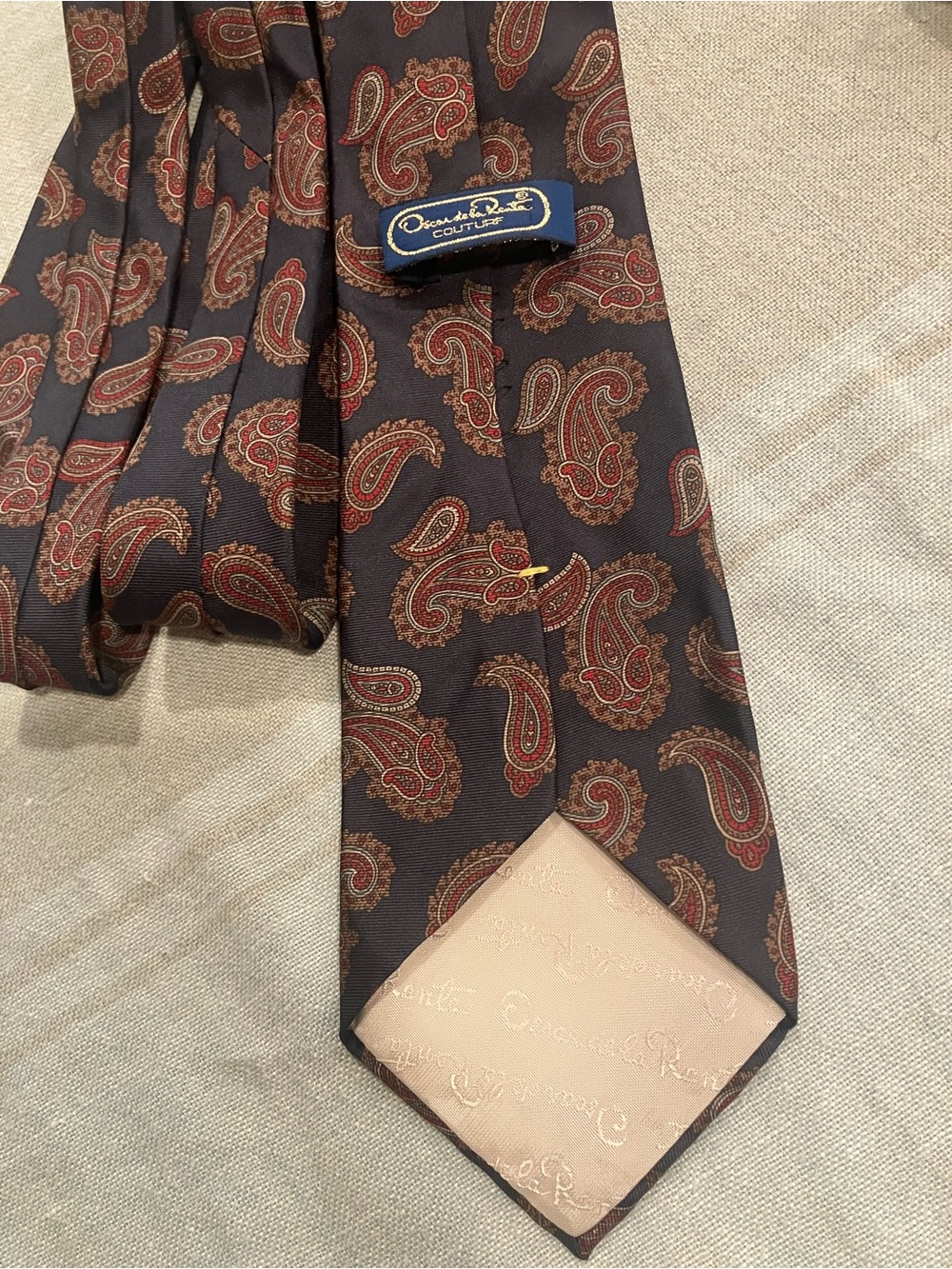 Oscar de la Renta Paisley Silk Tie